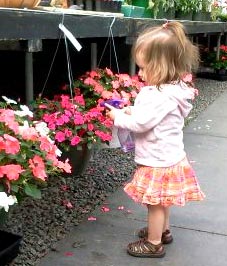 Kids love to help with the garden.